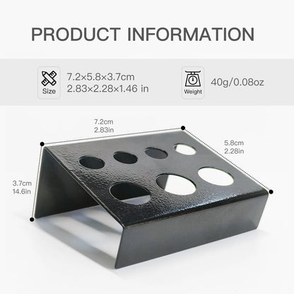 KVM 1Pc Stainless Steel 7 Holes Container Stand Tattoo Ink Pigment Cups Cap Stand Holder Storage Container for Permanent Makeup