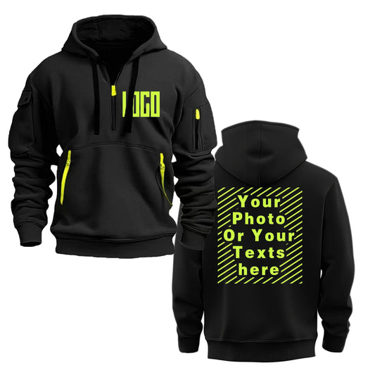 Hoodie Eget Tryck – Unisex Dragkedja & Ärmfickor | Reklamkläder & Profilprodukter