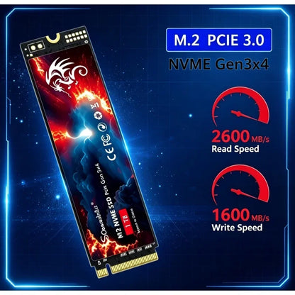SomnAmbulist M.2 NVMe SSD PCIe 3.0 Gen3 x4 High‑Speed Internal Solid State Drive For Laptop Desktop PC Storage Upgrade