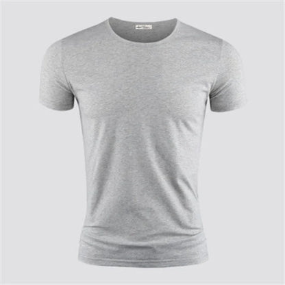 2026 Men's T Shirt Pure Color V Collar Short Sleeved Tops Tees Men T-Shirt Black Tights Man T-Shirts Fitness For Male Clothes
