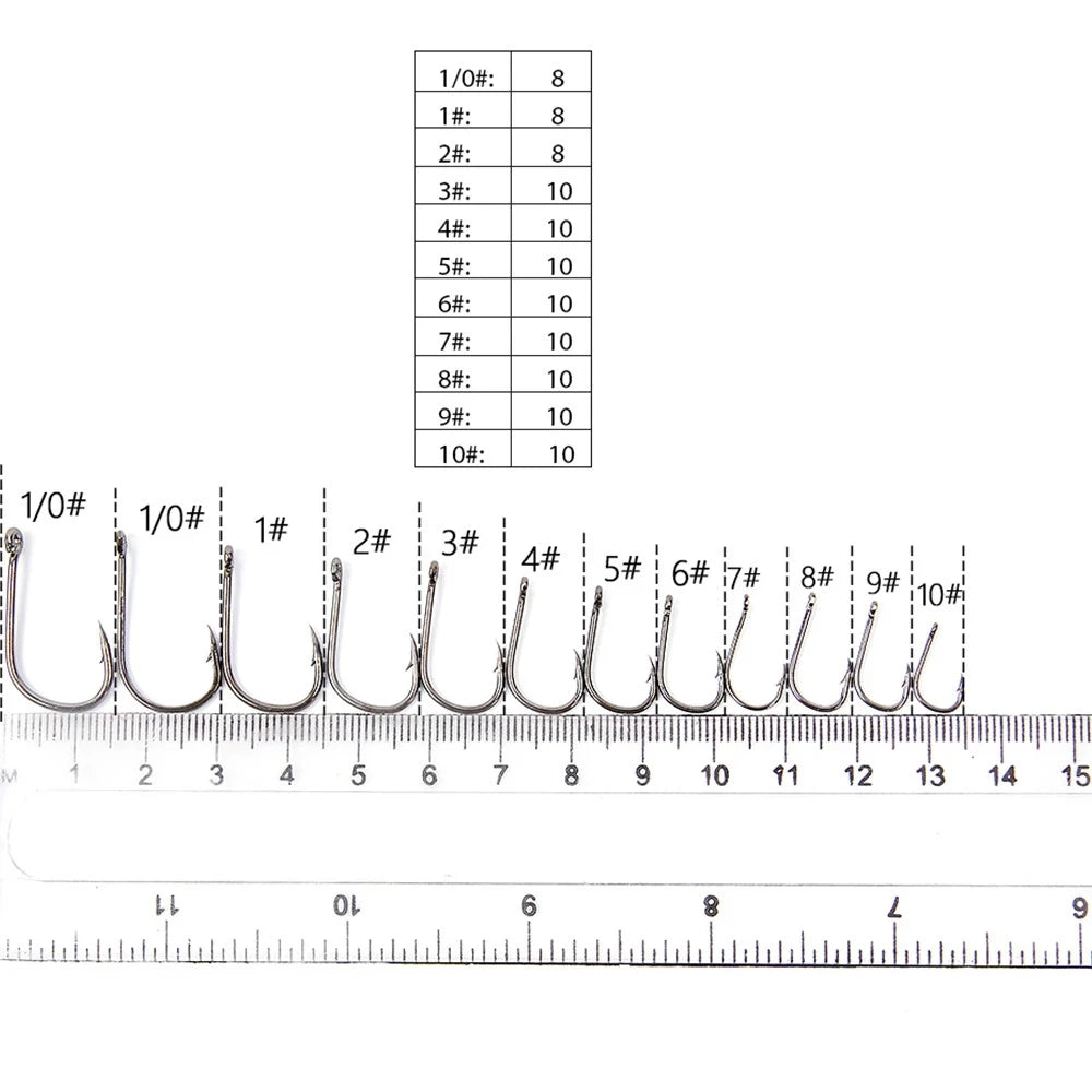 Gamakatsu 10Pcs High Carbon Steel Fish Hook Efficiency Barbed Fishhooks With Hole Jig Carp Big Eye Fly Fishing Hook Worm Pesca