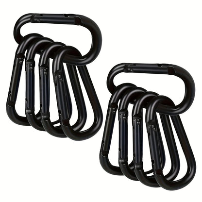 Aluminum Alloy Carabiner D Ring Outdoor Clip Hook 2.3" Spring Snap Clip for Camping Hiking Backpack Keychain Dog Leash DIY Gear