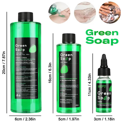 30ml 250ml 500ml Tattoo Green Soap/ Tattoos  Cleaning Supplies