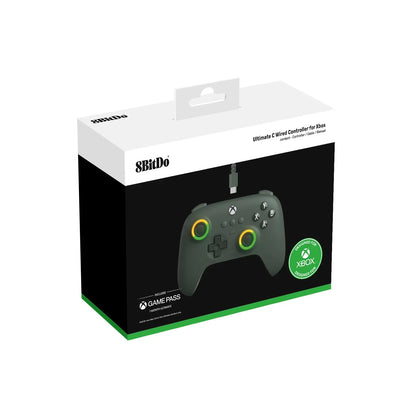8BitDo Ultimate C Kabelansluten Xbox Handkontroll – Hall Effect GuliKit RGB Fire Ring USB Xbox Series X|S/One/PC Windows 10/11