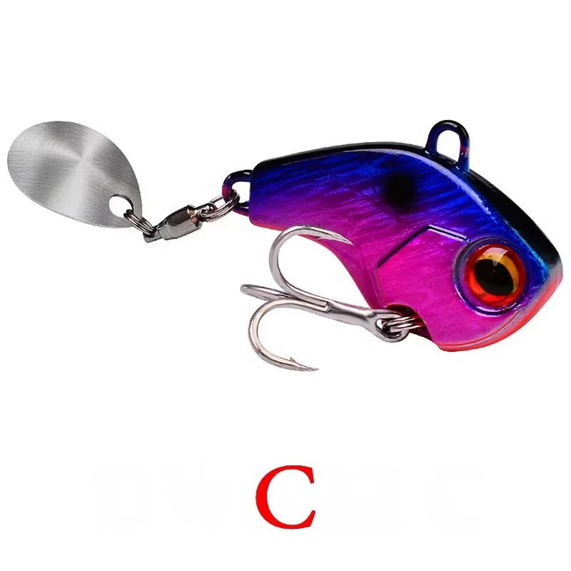 Fishing Lures Wobble Rotating Metal Vib Vibration Bait Winter Fishing 6g 15g 28g Artificial Hard Baits Spinner Spoon Lure