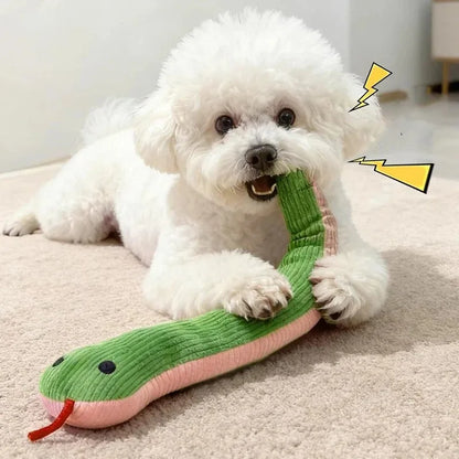 16.5 Inches Dog Toy Snake Interactive Toy Kitten Kick Toy Interactive Pet Toy for Indoor Cats Pet Supplies