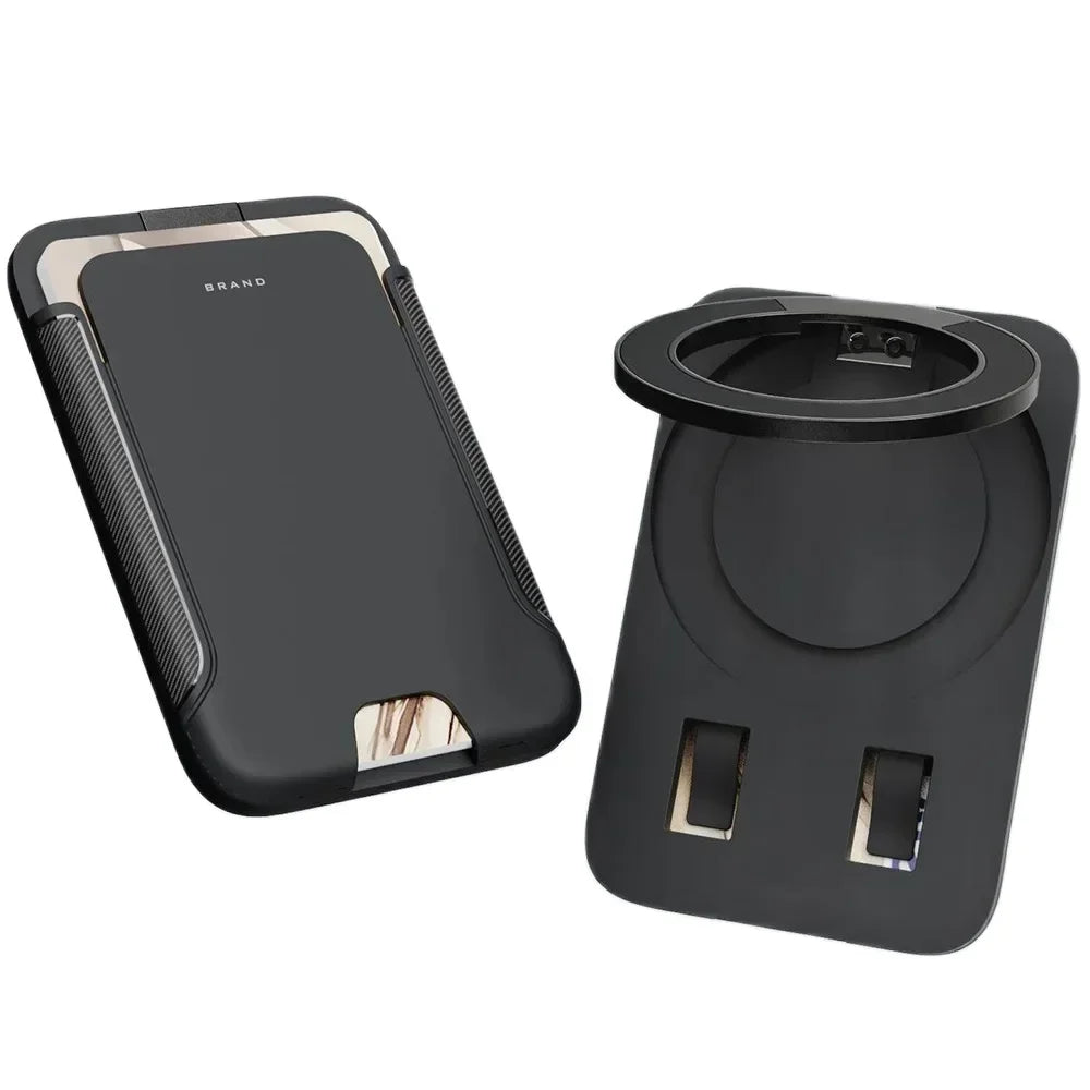 Strong Magnetic Card Holder Wallet Compatible with MagSafe iPhone Pixel Galaxy XiaoMi - Smartphones Wallet
