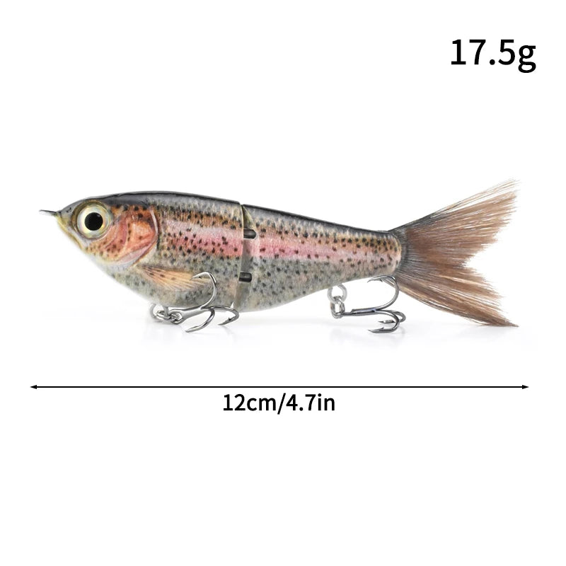 11.5cm 18.5g Balam Glide Bait Swimbait Joint Giant Pike Bass Fishing Lure Hard Bait Catfish Saltwater Lures Leurre De Pêche