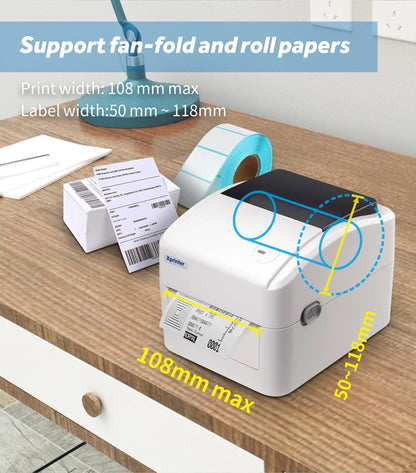 Xprinter Termisk Fraktskrivare 4" – XP-420B 460B 463B USB Bluetooth WiFi Ethernet – DHL FedEx UPS Streckkod 203dpi CE 2026