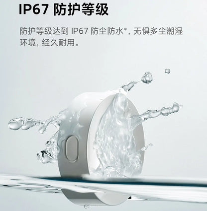 Xiaomi Water Leak Sensor 2 Bluetooth 5.2 Water Immersion Detector Soaking Sound and Light Alarm Remote Control with Mi Home APP