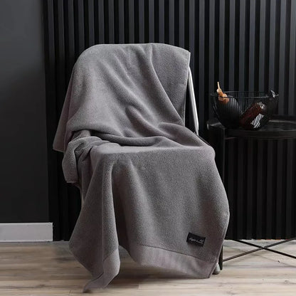 1/2/3pcs Grey Bath Towels Set for Adults - Absorbent Luxury Cotton Towels for Bathroom Home Hotel Beauty Salon Beach Gift Towels