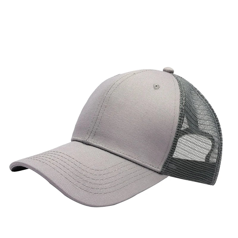 Professional Custom Logo Mesh Cap Sunscreen Sun Visor Cap Casual Sun Hat Designer Snapback Caps Printing Embroidery Baseball Cap