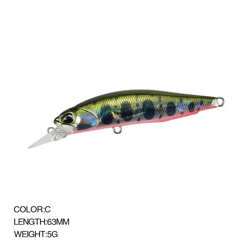 Minnow Fishing Lure Wobbler Rozante 77SP Long Cast Hover Swaying Lure Jerkbait Artificial Bait Culter 77mm/63mm Alburnus Bait