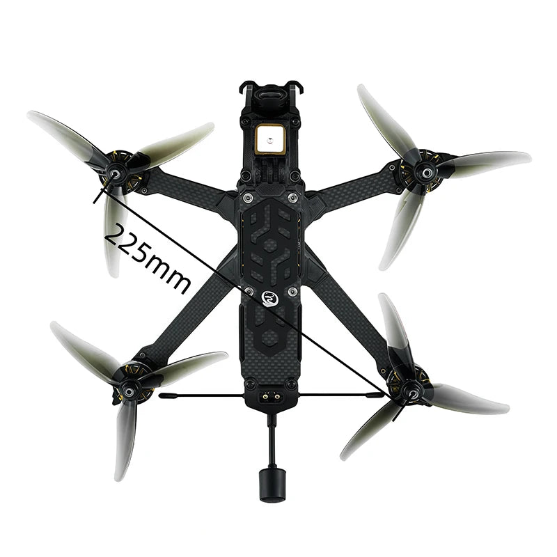 SEQURE SQFPV 5 tum FPV-drönare 225mm 6S 8S Heison 5D med analog VTX Freestyle Cine FPV Drönare RC Quadcopter
