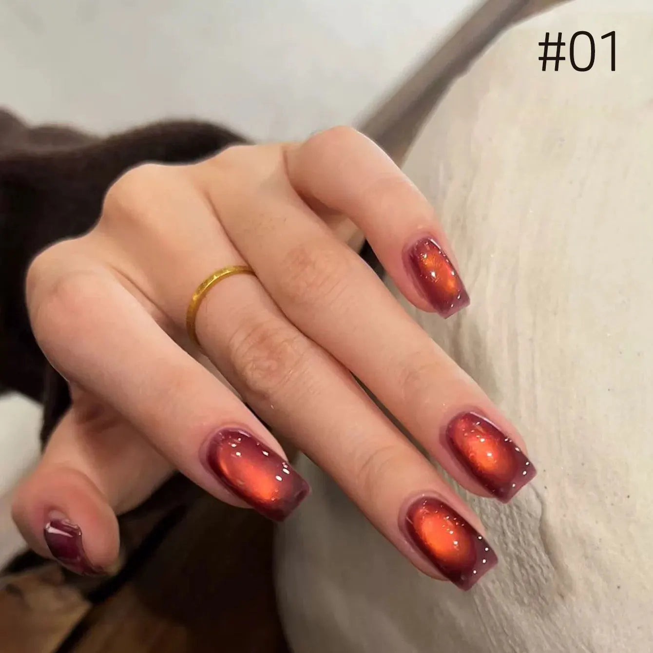 MIANEL Orion Nebula Cat Eye Gel Nail Polish Sparkling Crystal Shimmer Blue Purple Gold 2026 Spring/Summer Unique Special