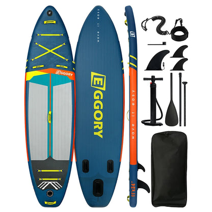 EGGORY Uppblåsbar SUP-bräda – Ca 335 cm, 7 Designs, Komplett Set, Skickas från Tyskland