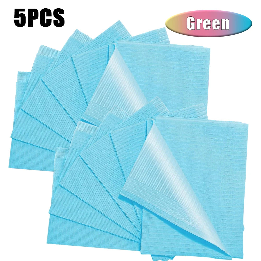 5-125pcs Disposable Waterproof Tattoo Bibs 10 Colors Tattoo Clean Wipes Pad Table Covers Patient Dental Napkins Accessories