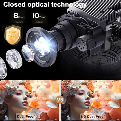 Huaweishi-J10 LED Projector, 1920x1080P, Autofocus, 4K, HD Video, Outdoor Mobile Phone, Android Smart Home Theater, New