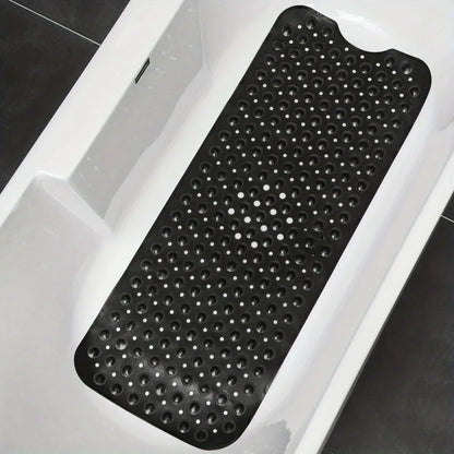 Non-Slip Bathtub Mat Shower Mat with Drain Holes and Suction Cups Machine Washable Household Bathroom Shower Carpet Bathroom