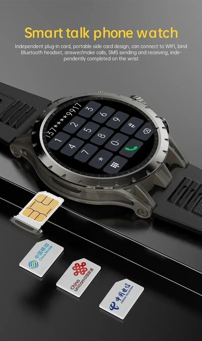 Q85 New 5G Popular Outdoors GPS Tracker Sports Smart Watch WIFI NFC SIM Card HD Video Call Music Player Waterproof Watch Men