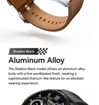 Honor Watch 6 New Smartwatch 1.46' AMOLED Battery Lasts up to 35 Days More than 120 Fitness and Health Modes 5ATM Waterproof, IP69 Protection, Bluetooth 5.4