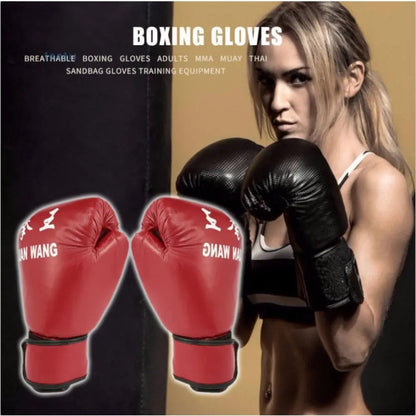 Boxningssäck 100 cm med handskar och upphängningskedjor