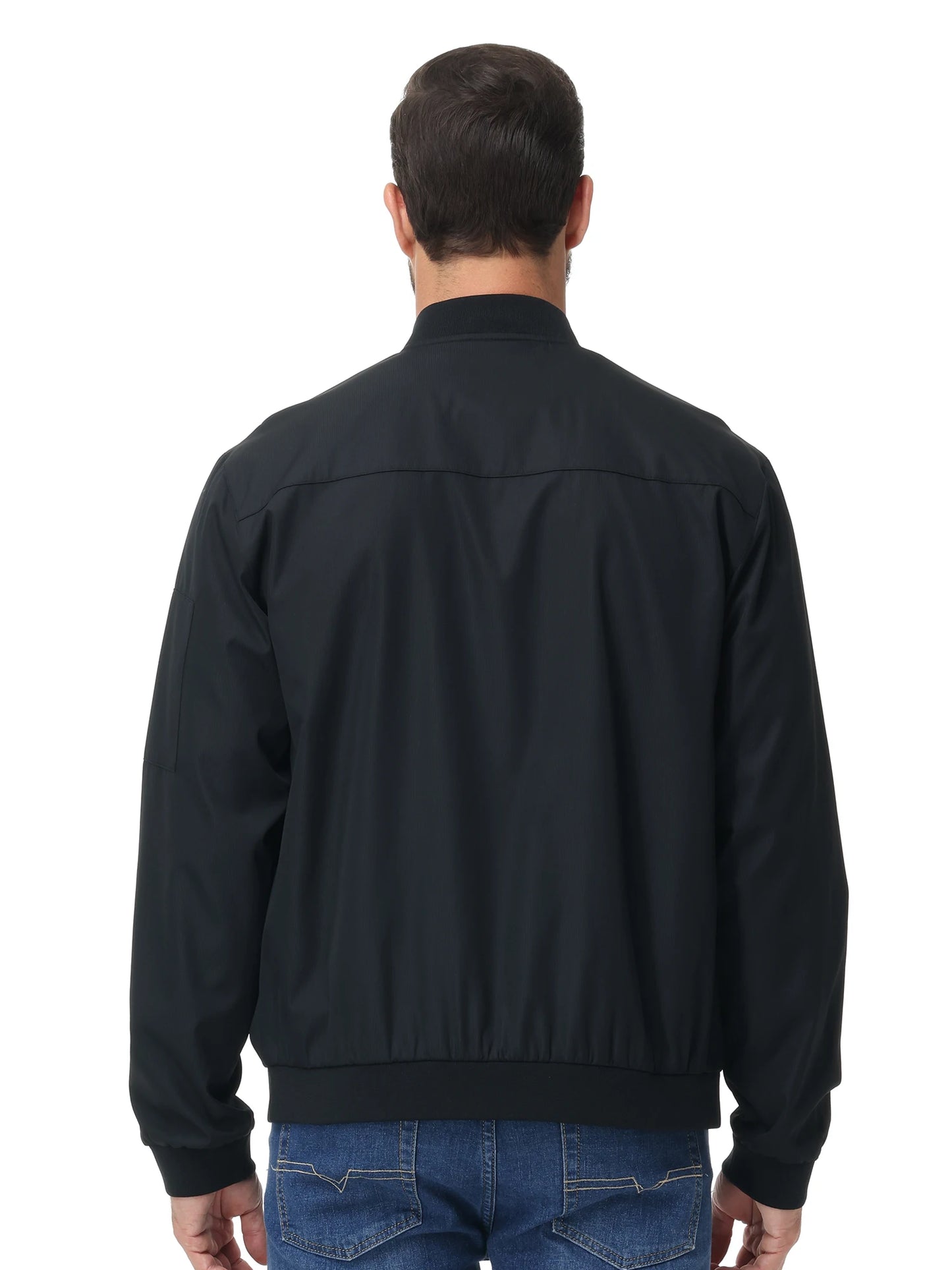 Men's Lightweight Windbreaker Jacket Causal Fashion Stylish BaseBall Coat with Side Inner Pocket for Work Golf Fishing