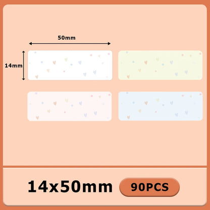 Termiska Etikettrullar Mönster & Färg – Kompatibla med Marklife P11 P12 Phomemo D30 DELI Q2 Brother – 12x40mm 14x40mm 14x50mm 2026
