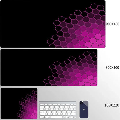 900x400 Geometric Art Large Gaming Mouse Pad Gamer Big Mouse Mat Computer Gaming Locking Edge MousePad Keyboard Desk Mice Pads