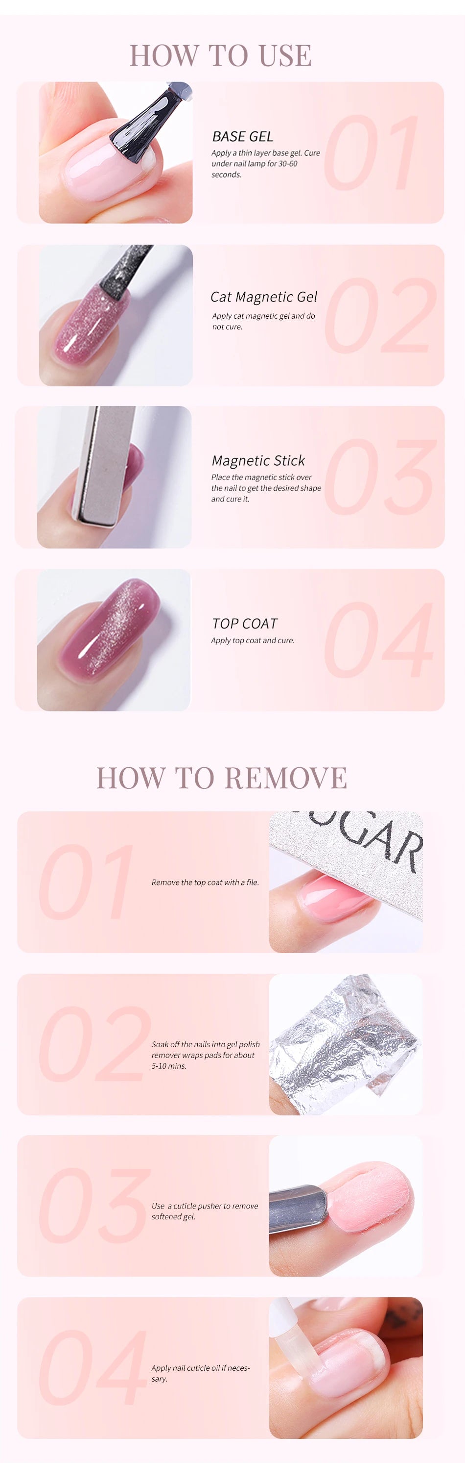 UR SUGAR 15ml Cat Magnetic Gel Nail Polish 30 Colors Semi Permanent Magnetic Gel UV/LED Soak Off Painting Vanrish Design