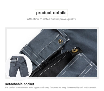 Men's durable multi-pocket work pants cargo work shorts workwear for Men