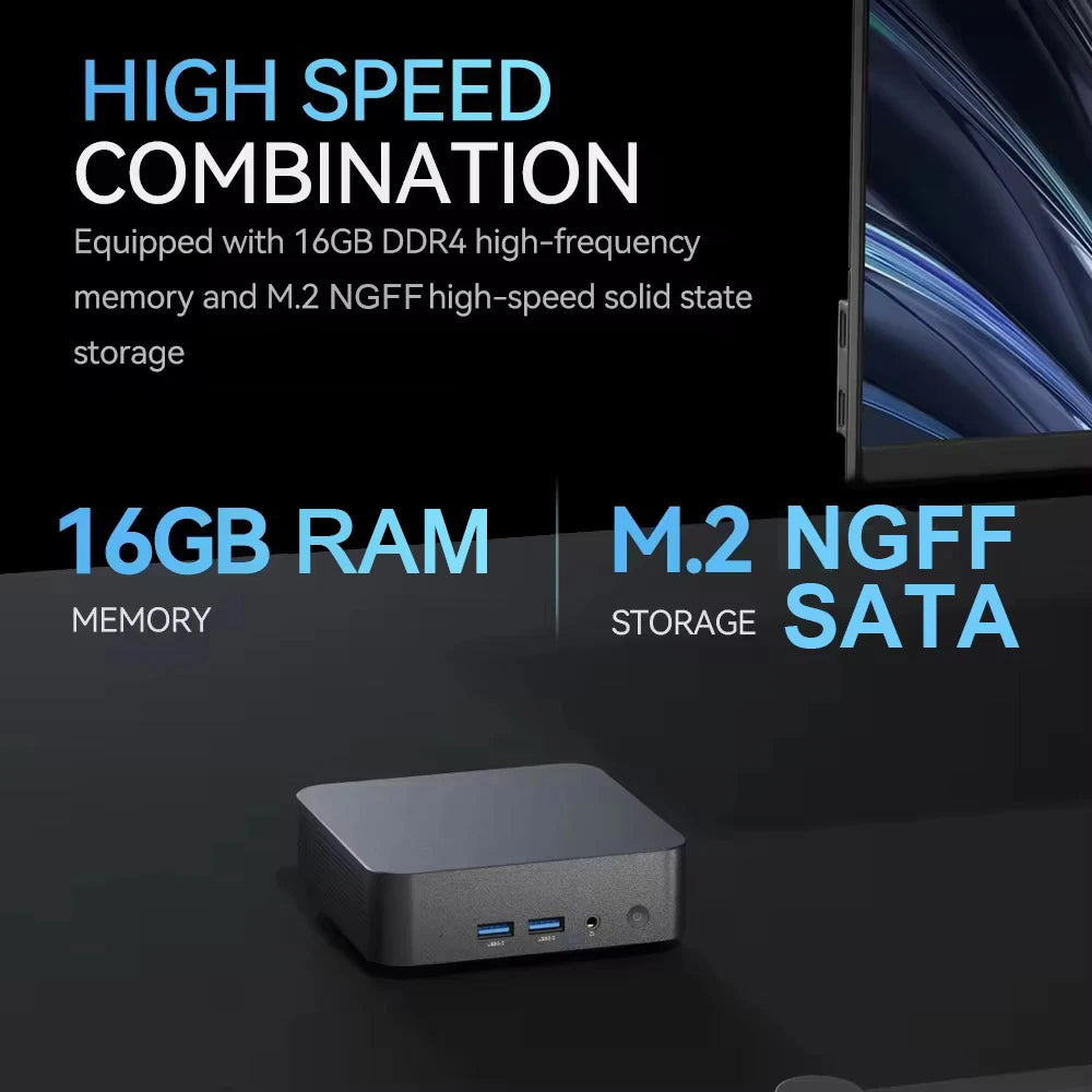 2026 Mini PC Intel Core I9 10980HK/i3-6100U Computer Windows 11 16GB 1/2TB 4K Gaming Computer WiFi6 USB Portable Mini Desktop PC