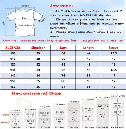 Bestseller-Spring/Summer Children's 3D Cool Print T-Shirt for Boys and Girls for Outdoor Activities.High-quality,breathable top.