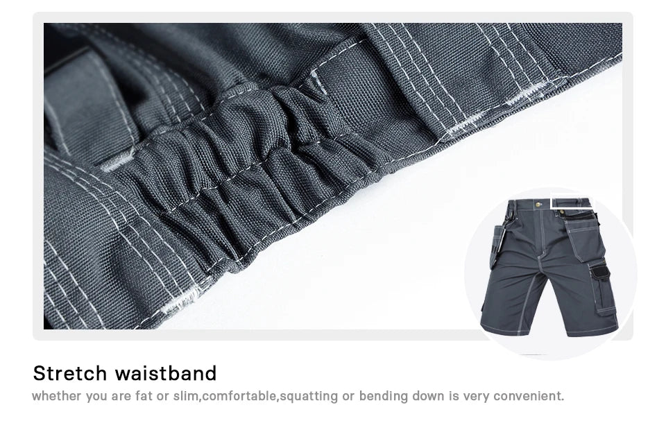 Men's durable multi-pocket work pants cargo work shorts workwear for Men