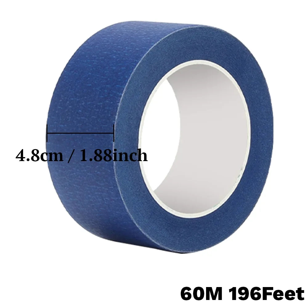 Blå maskeringstejp 60 meter – 12–48 mm, 1- eller 2-pack