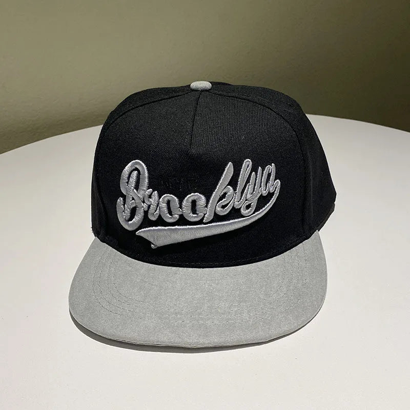 Hip Hop Embroidery Flat Brim Adjustable Caps Hats Snapback Bone New York Brooklyn Trucker Men Bill Brooklyn Plain Visor Brim Era