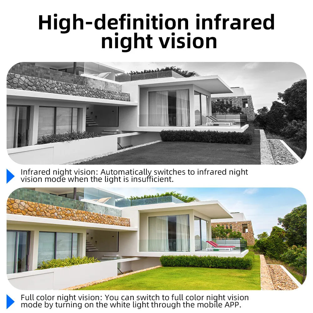 15MP Wifi IP Camera Three Lenses 8K PTZ Four Lens Outdoor Smart Home Wireless Surveillance Cameras Onvif Baby Monitor YOOSEE