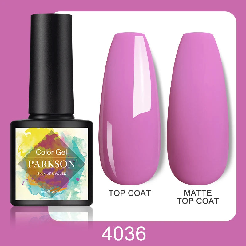 Parkson No Wipe Top Base Coat Nail Gel polish Design Enhancer Varnish Semi Permanent Soak Off UV LED Nail Art Tool
