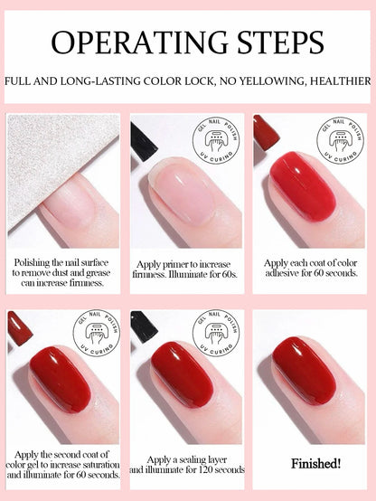 1-24pcs WS Jelly Jade Nude Pink Gel Nail Polish Natural Pink Translucent Color LED UV Gel Soak Off For Home Salon Nail Art DIY