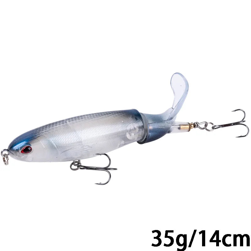 Goture Whopper Popper 10cm/11cm/14cm Topwater FIshing Lure Blowups Pike Baits Rotating Tail Fishing Tackle Crankbait Wobblers