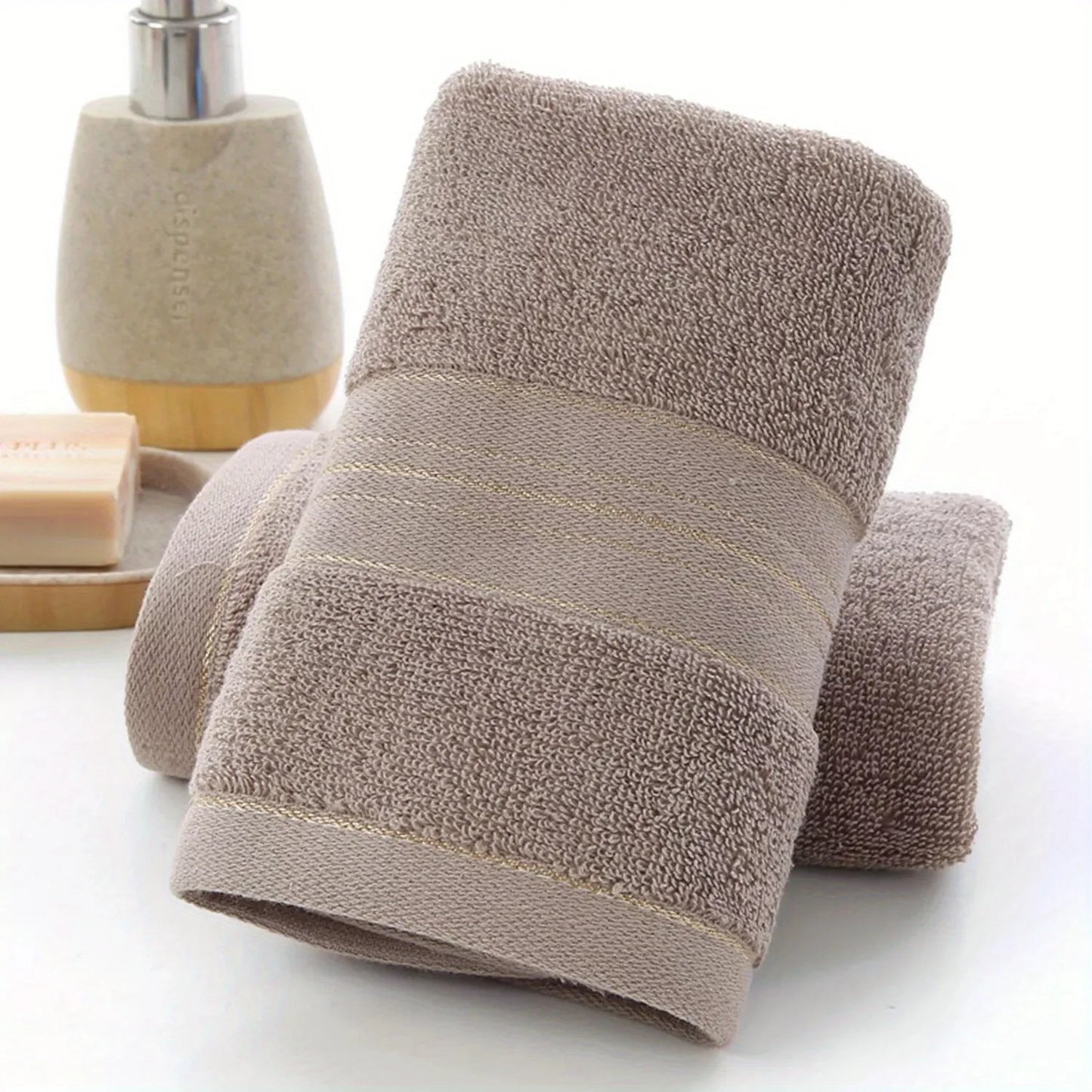 Pure Cotton Bath Towel, Soft and Absorbent Multi-Purpose High-Quality Quick-Dry Bathroom Towel