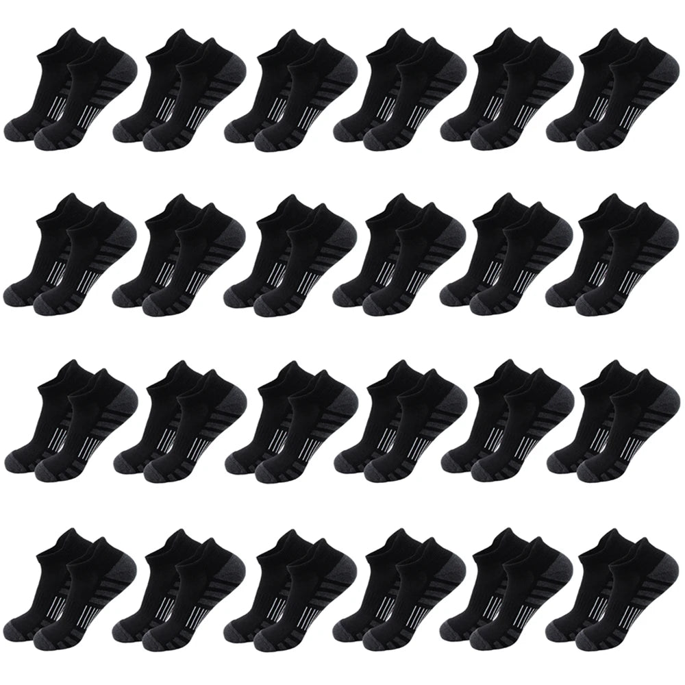 6/24 Pairs Cushioned Breathable Ankle Athletic Running Socks Low Cut Sports Tab for Men And Women