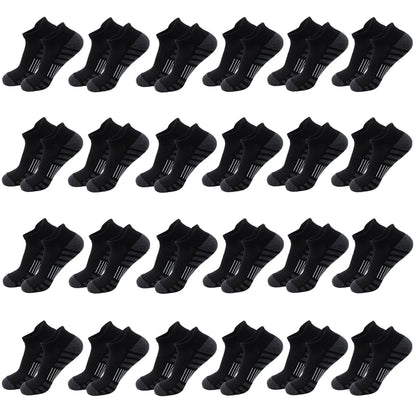 6/24 Pairs Cushioned Breathable Ankle Athletic Running Socks Low Cut Sports Tab for Men And Women