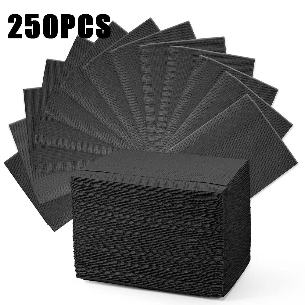 250/125/10pcs Tattoo Clean Pad Disposable Colorful Dental Bibs Tattoo Table Covers Cleaning Wipes Napkin Tattoo Accessories