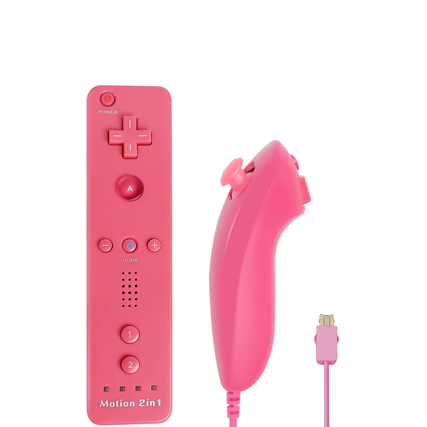 Nintendo Wii Trådlös Handkontroll 2-i-1 – Med/Utan MotionPlus, Silikonskål, Bluetooth, Wii/Wii U/Wii Mini