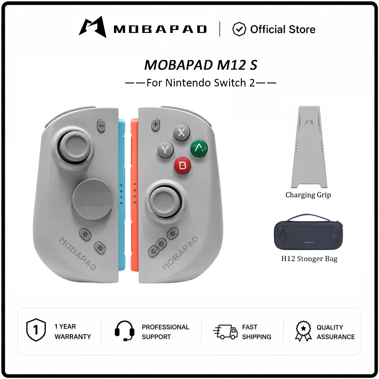 MOBAPAD M12 HD / M12 S Joypad for Nintendo Switch 2 with TMR Joystick HD Vibration Mechanical Buttons Remap Macro Gamepad