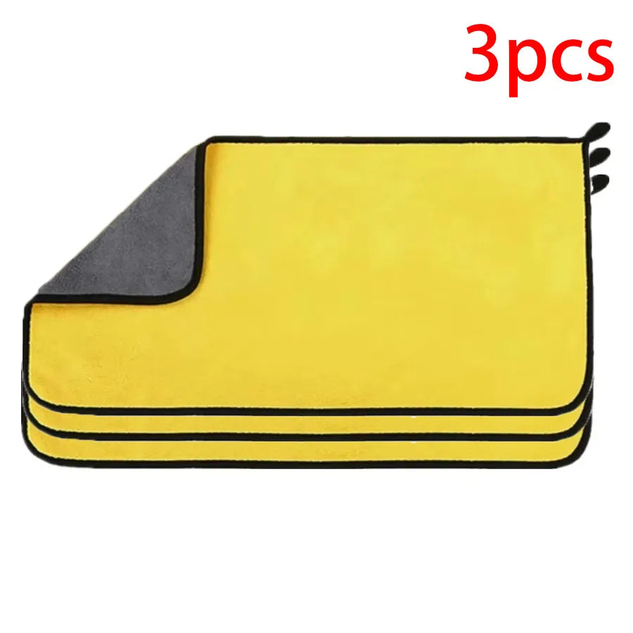 3/5/10Pcs Car Wash Microfiber Towel 30*30CM / 30*60cm Car Cleaning Drying Cloth  Care Cloth Car Wash Towel  Kitchen Towel