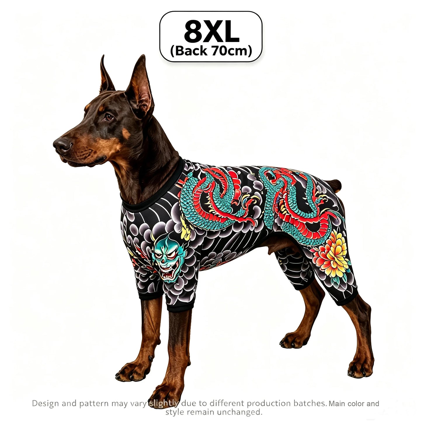 Streetwear Pet Tattoo Suit 4-Way Stretch Full Body Clothes S-10XL Comfortable Dog Cat Costume for Small to Large Pets