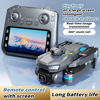 AE19 Drone, High-Definition Dual Camera, 8K Professional Obstacle Avoidance, Folding Quadcopter Toy, Remote-Controlled Aircraft