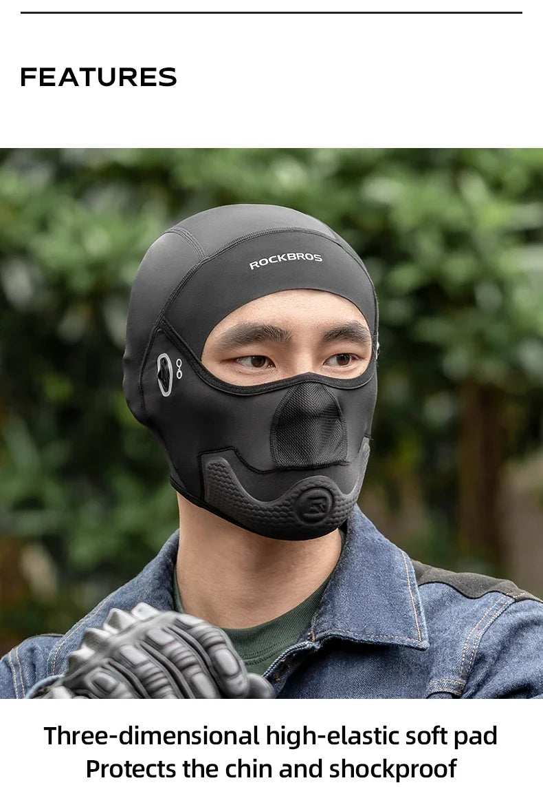 ROCKBROS Summer Cycling Hat Motorcycle Balaclava Bicycle Mask Moto Cap Helmet Liner Cool UV Protection Ice Silk Bike Face Cover